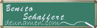 Benito Schaffert Visitenkarte
